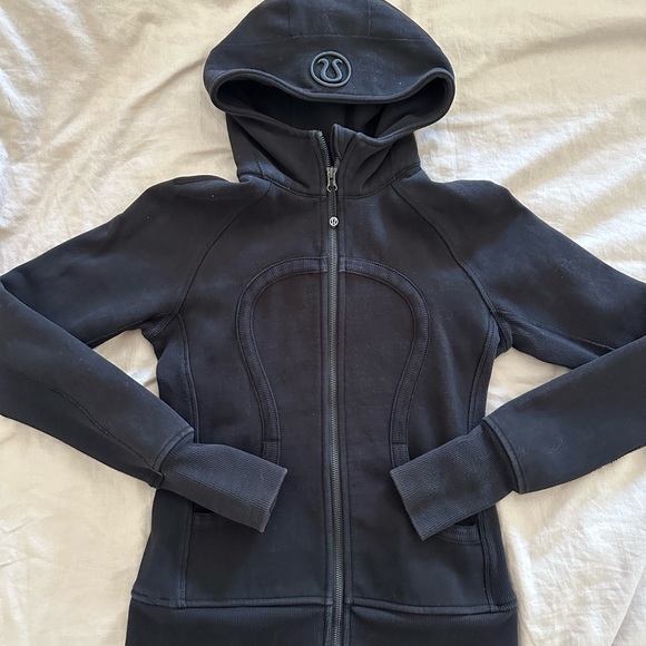 lululemon athletica Tops - Black Lululemon scuba hoodie size 6 gently used